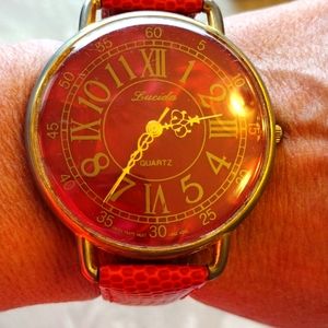 Lucida quartz watch.